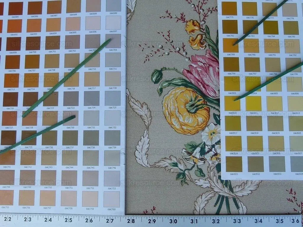 9y Scalamandre Penzance Multi/beige Bouquet Floral MSRP USD 360/Y