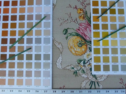 9y Scalamandre Penzance Multi/beige Bouquet Floral MSRP USD 360/Y
