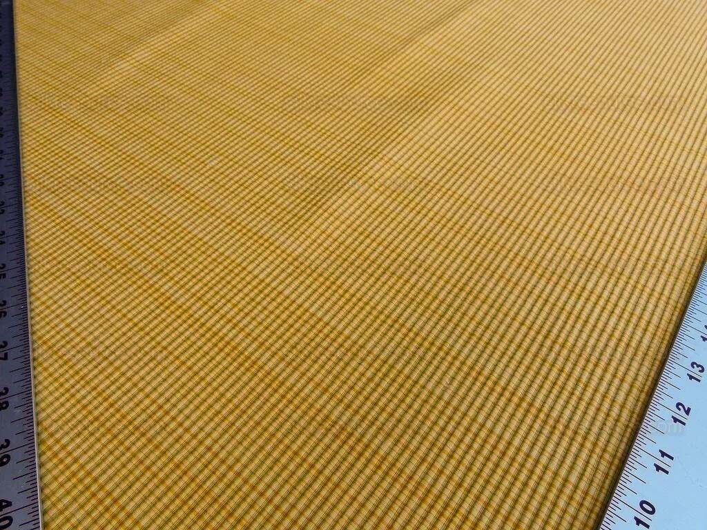 Scalamandre Oakley Gold Striae On Yellow Cotton Heavy MSRP USD 264/Y