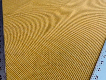 Scalamandre Oakley Gold Striae On Yellow Cotton Heavy MSRP USD 264/Y