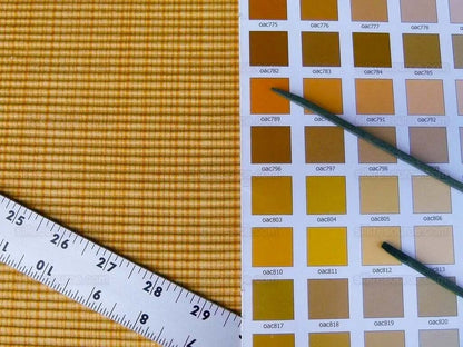 Scalamandre Oakley Gold Striae On Yellow Cotton Heavy MSRP USD 264/Y