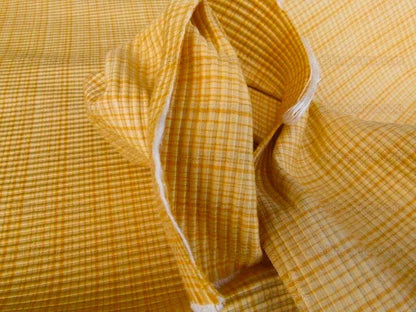 Scalamandre Oakley Gold Striae On Yellow Cotton Heavy MSRP USD 264/Y