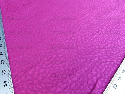 Scalamandre Chrysanthemum Fuchsia Pink Flowers Woven Glamor Texture MSRP USD 258/Y