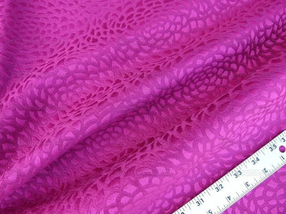 Scalamandre Chrysanthemum Fuchsia Pink Flowers Woven Glamor Texture MSRP USD 258/Y