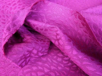 Scalamandre Chrysanthemum Fuchsia Pink Flowers Woven Glamor Texture MSRP USD 258/Y