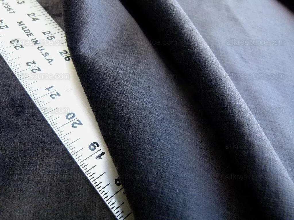 Scalamandre Upcountry Black Cotton Velvet MSRP USD 138/Yd