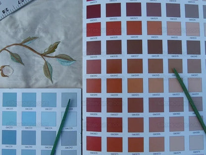 5.75y Scalamandre Kalina Cream Pink Flowers Embroidery Crewel Ms