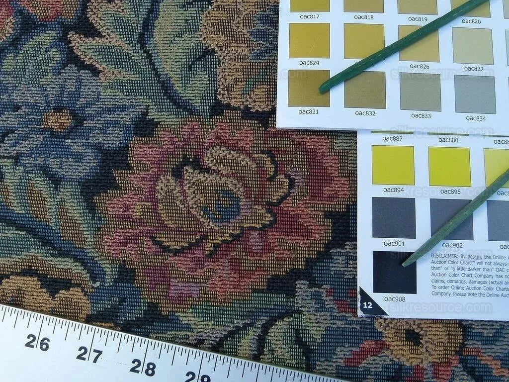 Scalamandre Belleroy Multi/black Old World Weavers Flora Tapestry from France Wild Flower MSRP USD392