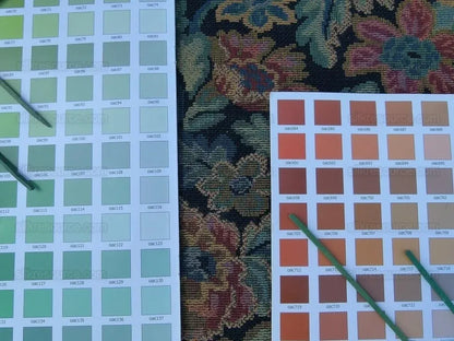 Scalamandre Belleroy Multi/black Old World Weavers Flora Tapestry from France Wild Flower MSRP USD392