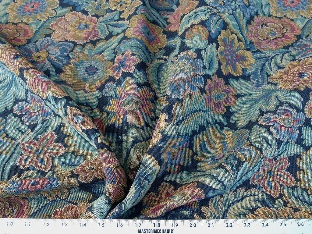 Scalamandre Belleroy Multi/black Old World Weavers Flora Tapestry from France Wild Flower MSRP USD392