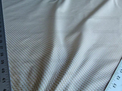 by yard Scalamandre Godwin Blanc De Blanc White Gold Mini Check Silk MSRP USD 258/y
