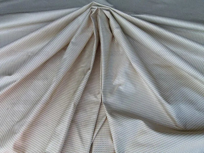 by yard Scalamandre Godwin Blanc De Blanc White Gold Mini Check Silk MSRP USD 258/y