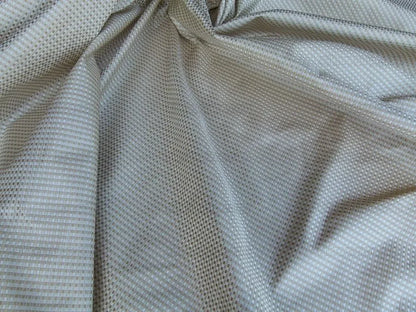 by yard Scalamandre Godwin Blanc De Blanc White Gold Mini Check Silk MSRP USD 258/y