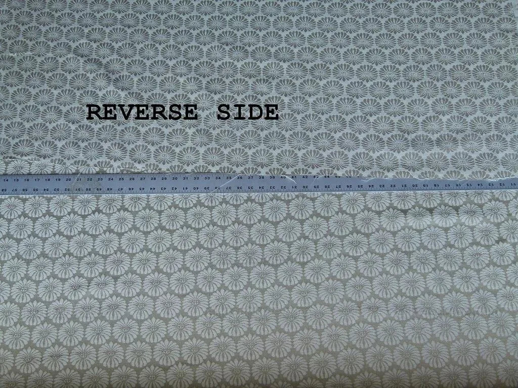 Scalamandre Castletown Flax White Jacquard Small Scale Daisy Linen MSRP USD218/y