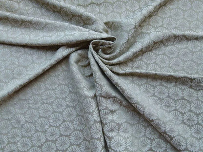 Scalamandre Castletown Flax White Jacquard Small Scale Daisy Linen MSRP USD218/y