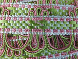 Scalamandre Silk Trim LYRIC CORAL & LIME PINK GREEN MSRP 198USD/