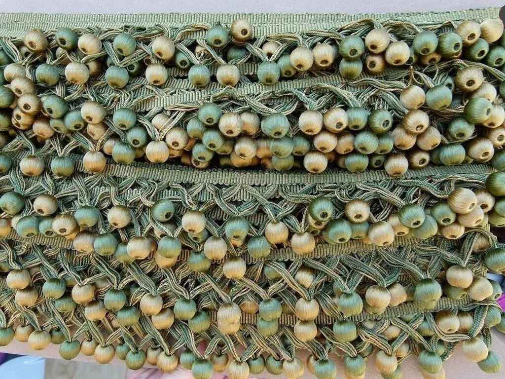 Scalamandre BUDDY FERN & AVOCADO BALL SILK MSRP $238/Y