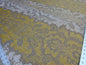 Kravet Pleated Damask Truffle Gold Brown Floral Stripe MSRP298/Y