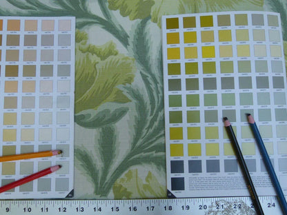 Lee Jofa Sissinghurst Giant Poppy Art &amp; Crafts Art Nouveau Leaf Ivory English Garden MSRP 144/y