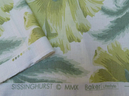 Lee Jofa Sissinghurst Giant Poppy Art &amp; Crafts Art Nouveau Leaf Ivory English Garden MSRP 144/y