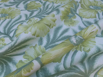 Lee Jofa Sissinghurst Giant Poppy Art &amp; Crafts Art Nouveau Leaf Ivory English Garden MSRP 144/y