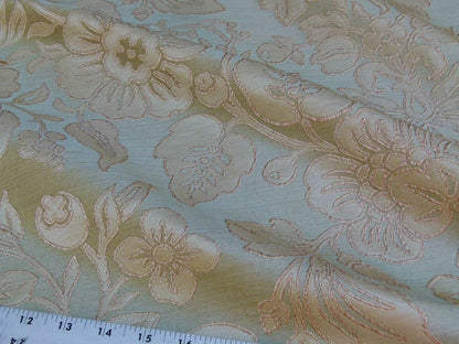 2.29y Gp&amp;j Baker Montague Silk Damask Renaissance Birch Brn Grn
