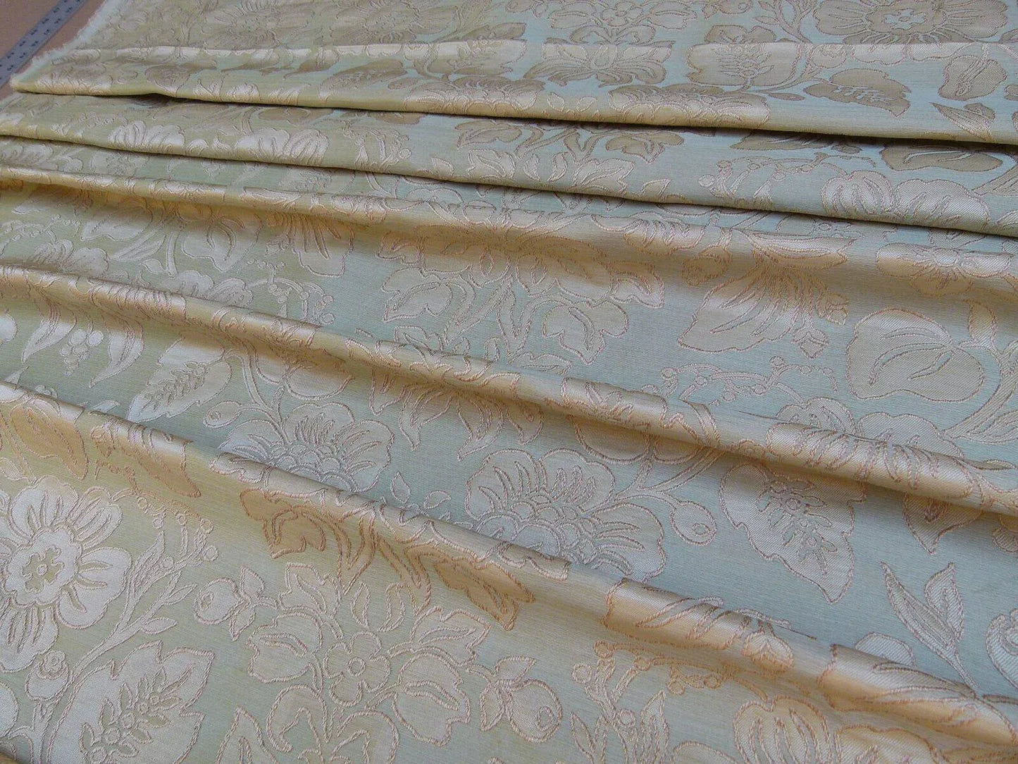 2.29y Gp&amp;j Baker Montague Silk Damask Renaissance Birch Brn Grn