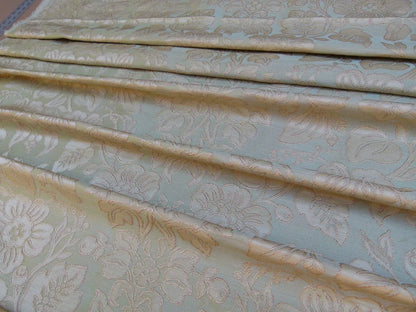 1.85y Gp&amp;j Baker Montague Silk Damask Renaissance Birch Brn Grn