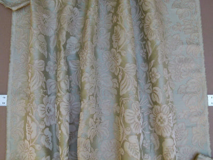 1.85y Gp&amp;j Baker Montague Silk Damask Renaissance Birch Brn Grn