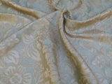 2.29Y GP&J Baker Montague Silk Damask Renaissance Birch Brn Grn