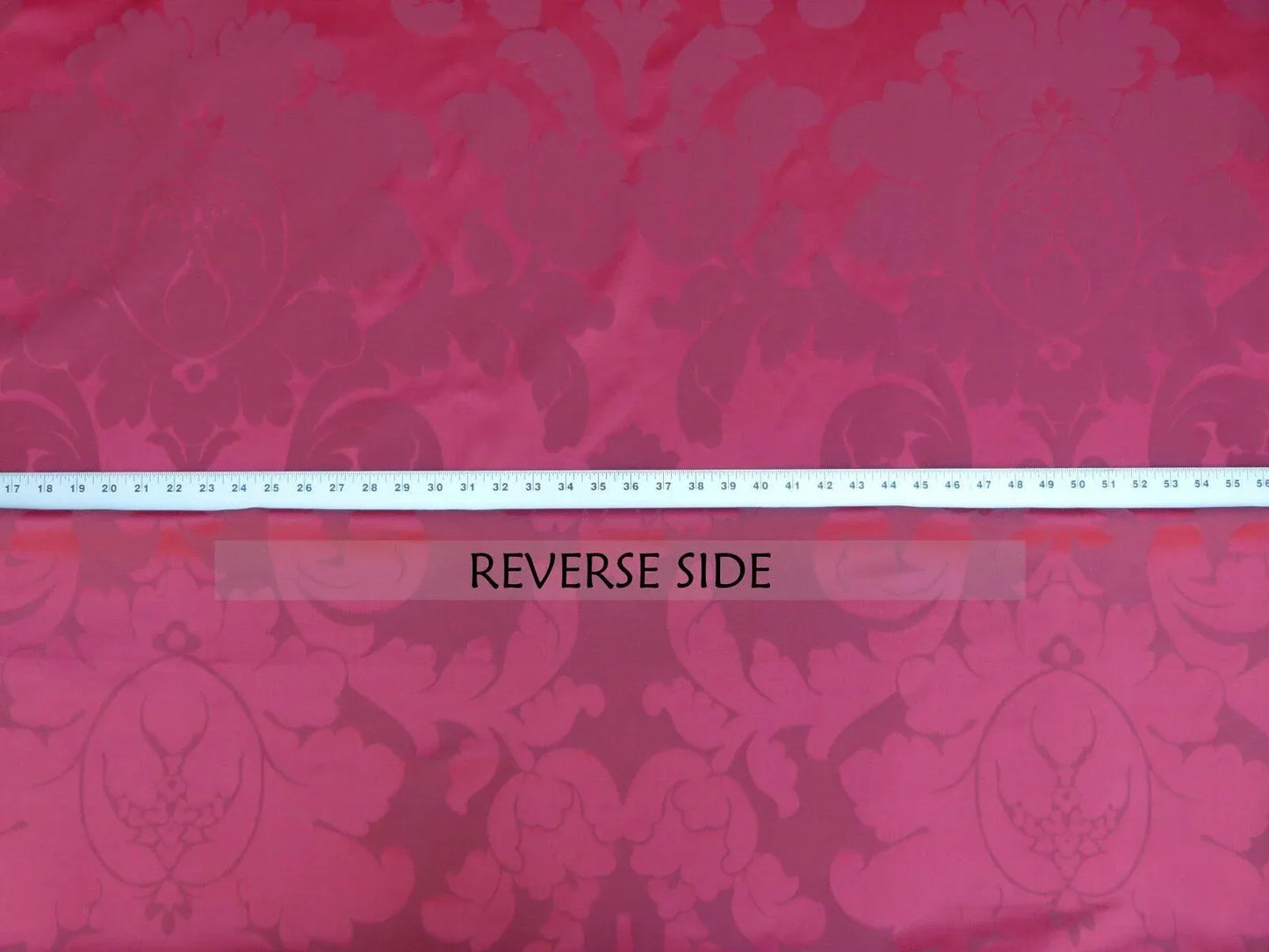 Bty Brunschwig &amp; Fils Sylvana Ruby Red Damask Renaissance Cotton MSRP USD248/y
