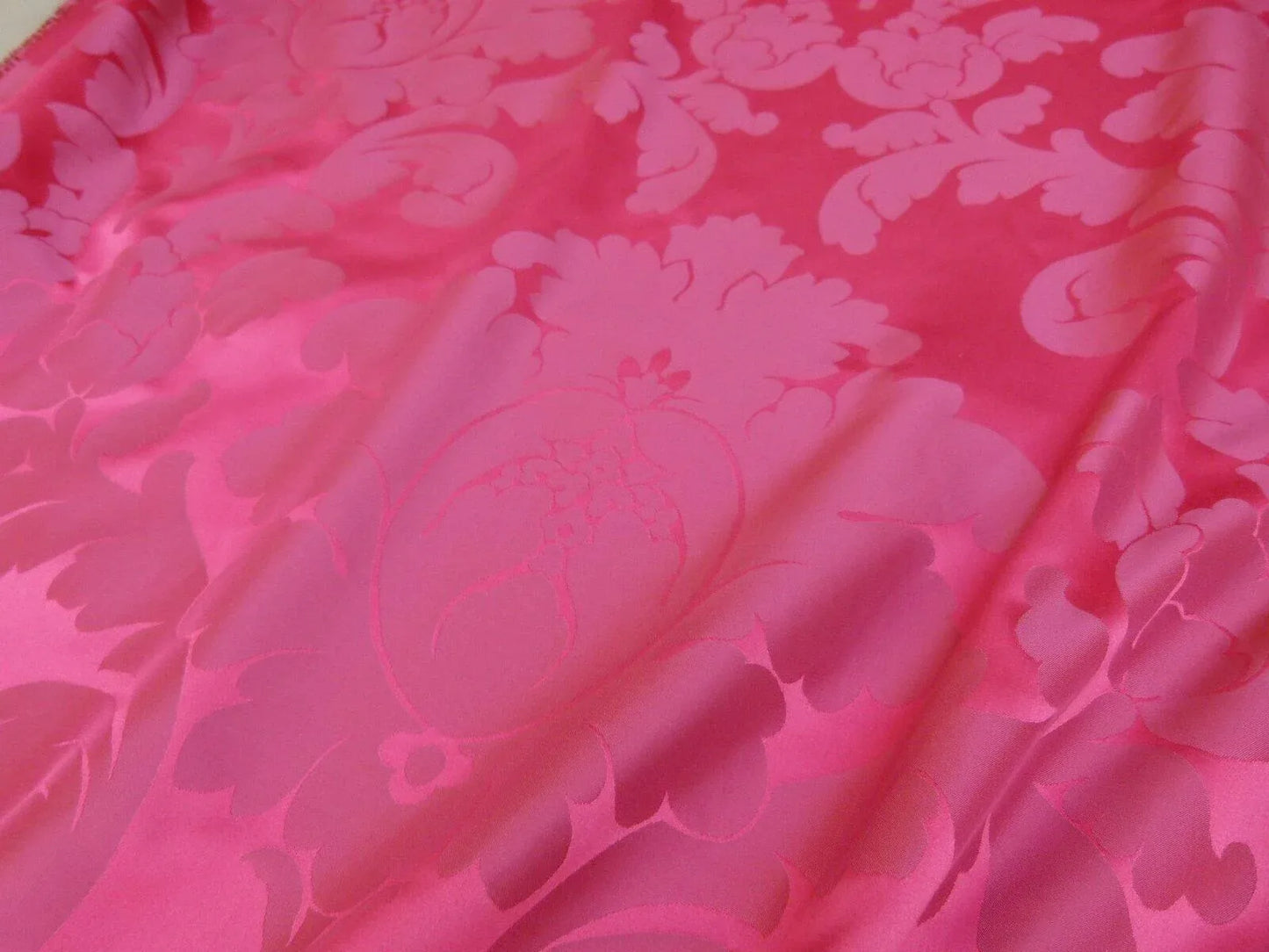 Bty Brunschwig &amp; Fils Sylvana Ruby Red Damask Renaissance Cotton MSRP USD248/y