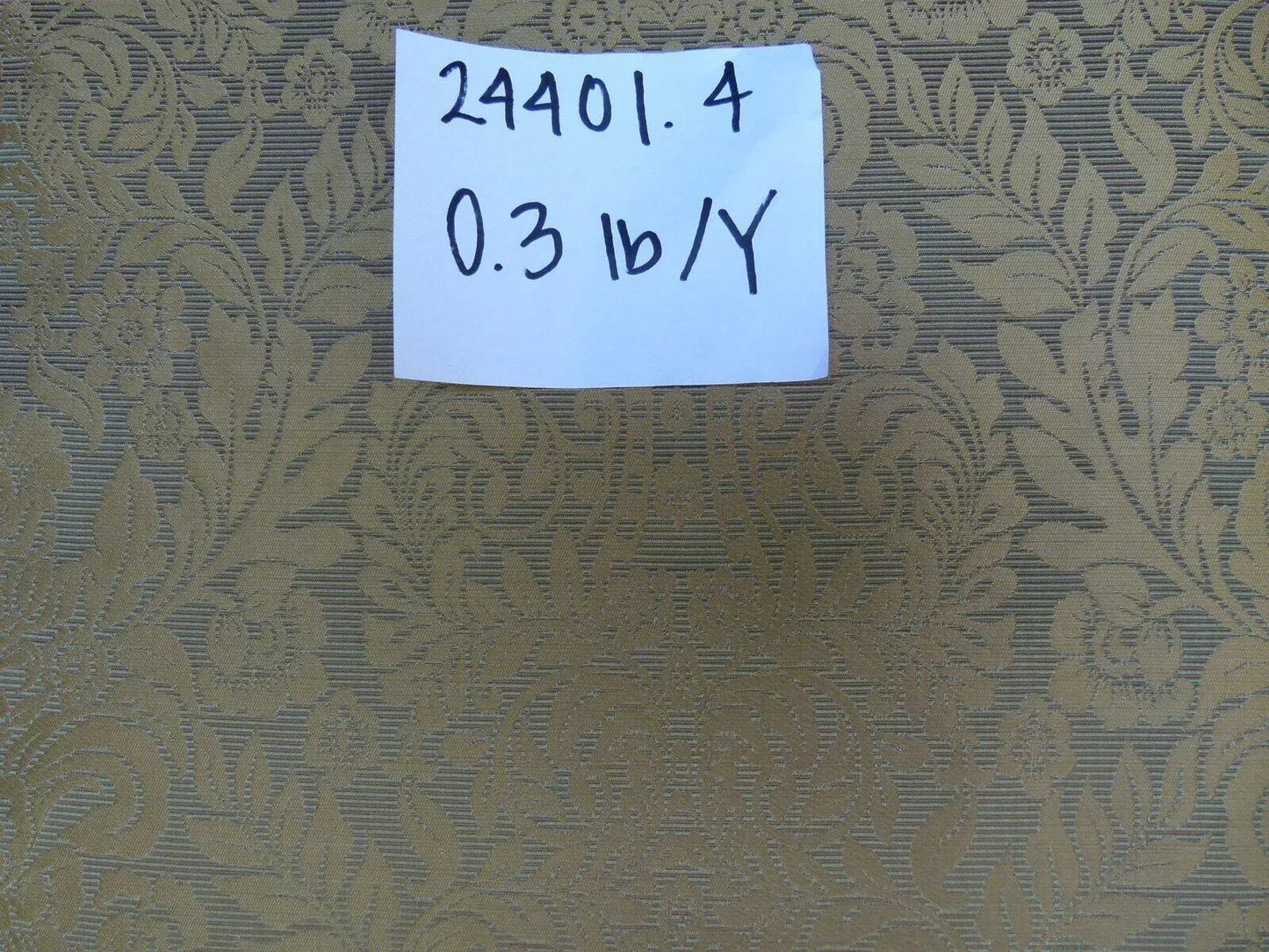 5.875y Kravet Couture Silk Singh Damask Green Tea Renaissance Gold MSRP USD200+/Y