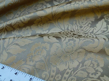 5.875y Kravet Couture Silk Singh Damask Green Tea Renaissance Gold MSRP USD200+/Y