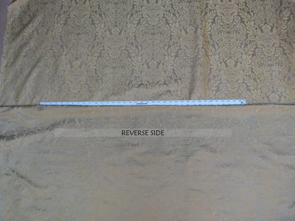 5.875y Kravet Couture Silk Singh Damask Green Tea Renaissance Gold MSRP USD200+/Y