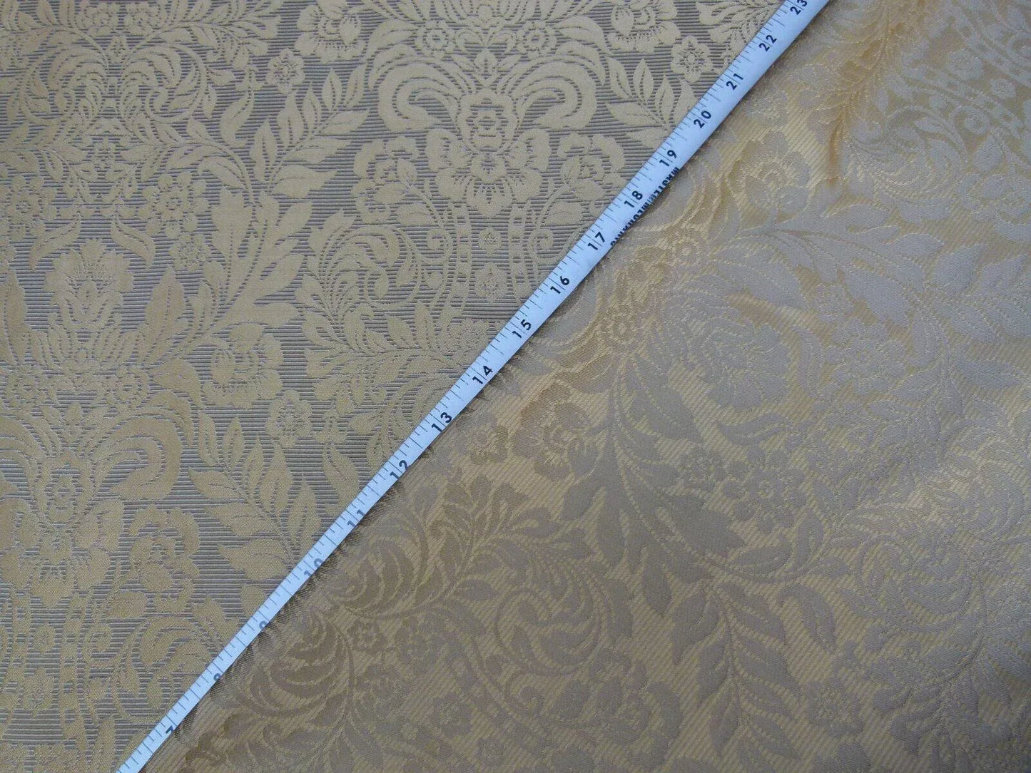 5.875y Kravet Couture Silk Singh Damask Green Tea Renaissance Gold MSRP USD200+/Y