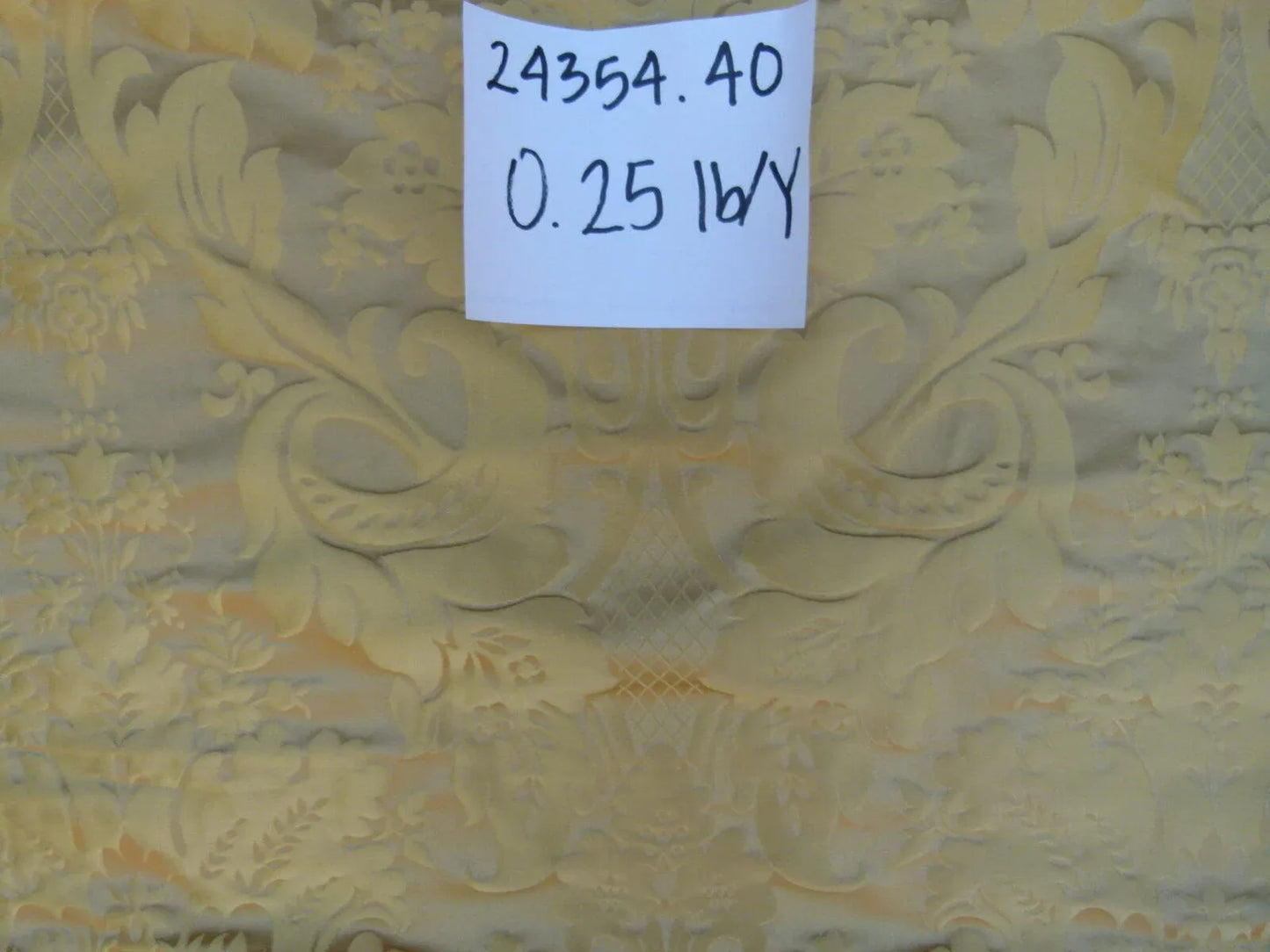 By Yd Kravet Couture Limoges 100% Silk Damask Topaz Gold Rp$264y