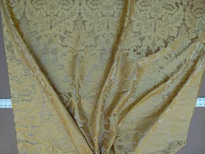 By Yd Kravet Couture Limoges 100% Silk Damask Topaz Gold Rp$264y