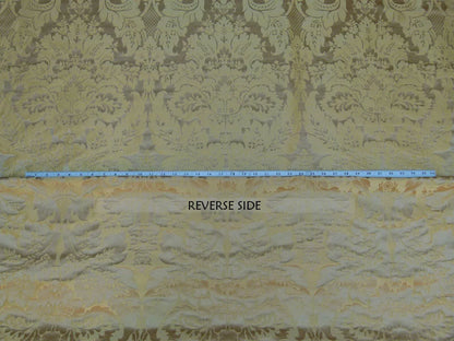 By Yd Kravet Couture Limoges 100% Silk Damask Topaz Gold Rp$264y