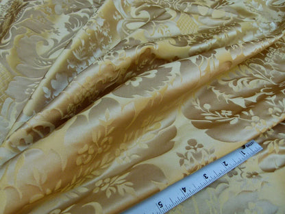 By Yd Kravet Couture Limoges 100% Silk Damask Topaz Gold Rp$264y