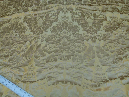 By Yd Kravet Couture Limoges 100% Silk Damask Topaz Gold Rp$264y