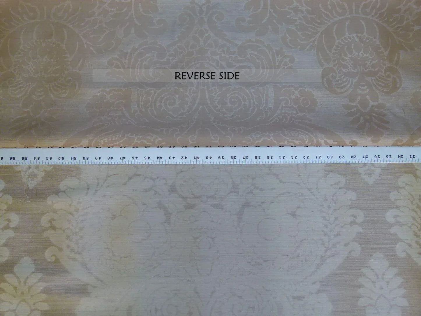By Yd  Kravet Couture Silk Damask Organza Sheer Light Bronze Ivory Cream Semi Sheer MSRP USD159/y 3648.16