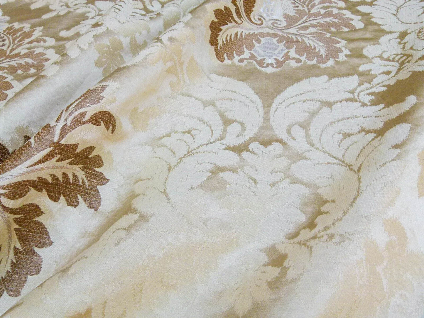 Lee Jofa Emilia Damask Color: 16-sandstone Silk Linen Embroidery MSRP USD348/y