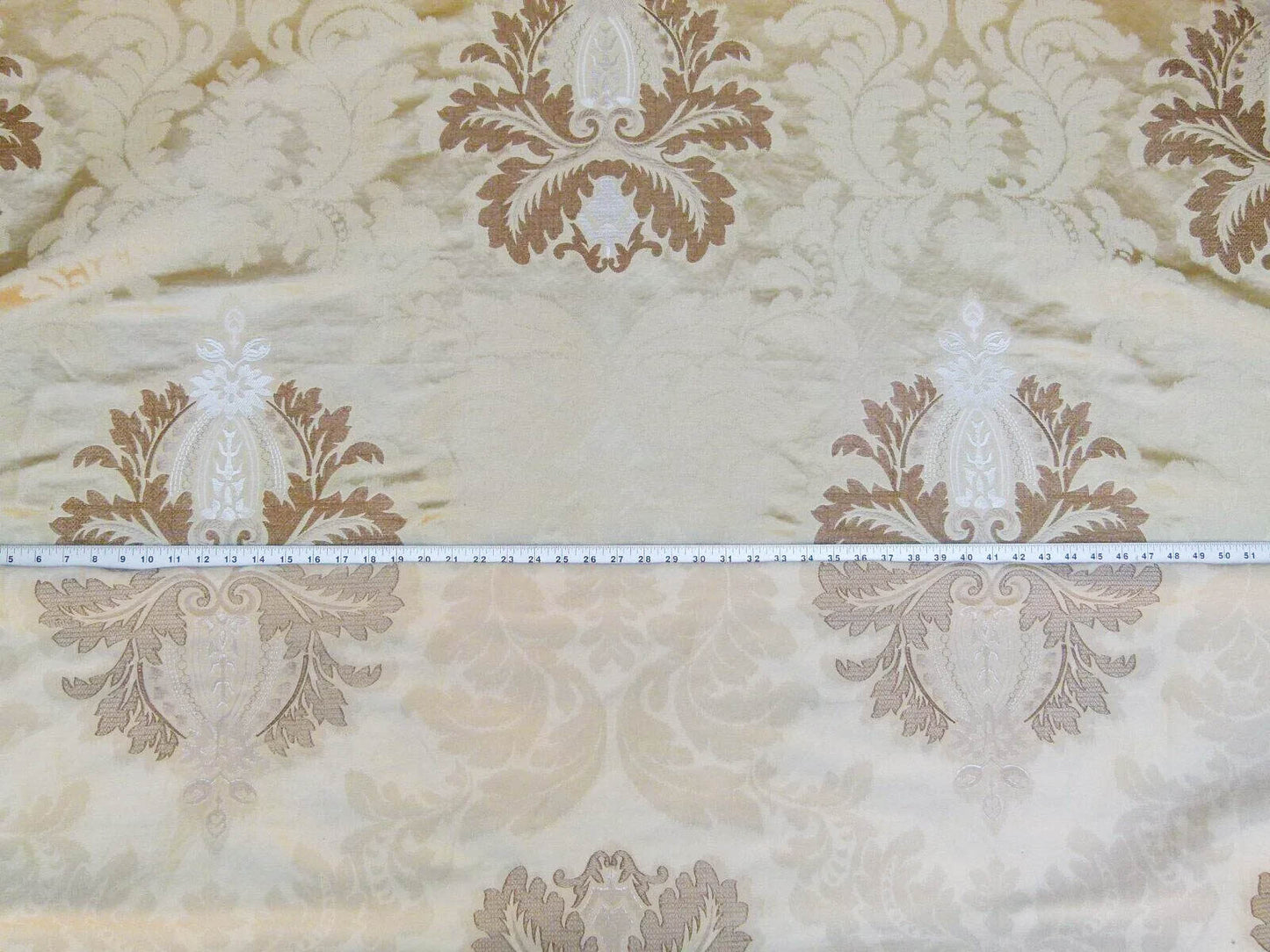 Lee Jofa Emilia Damask Color: 16-sandstone Silk Linen Embroidery MSRP USD348/y