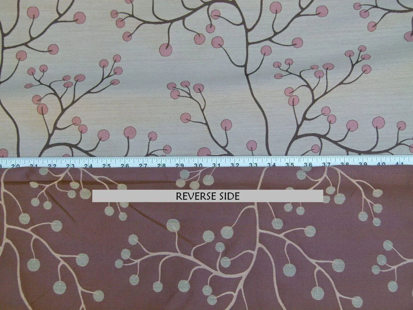 Kravet Couture Lemon Drop Color: 617 blush Pink Silk Lampas Modern Tree Bush  Berry Lampas MSRP USD 375/Y