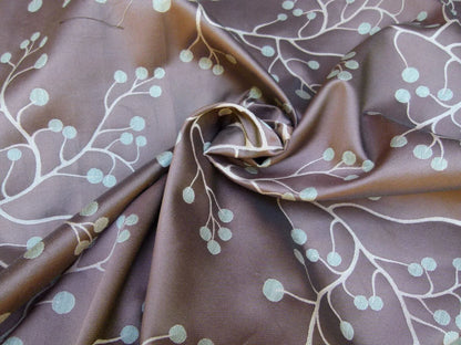 Kravet Couture Lemon Drop Color: 617 blush Pink Silk Lampas Modern Tree Bush  Berry Lampas MSRP USD 375/Y