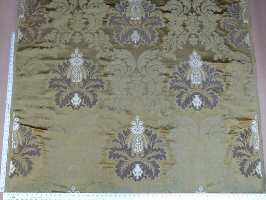 Lee Jofa Emilia Damask Color: 6 Tobacco Silk Linen Embroidery MSRP USD348/y