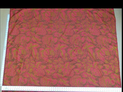 Lee Jofa Chaumontel Damask Color: 19 Crimson Red Silk Cotton Damask Grape Artichoke Vine MSRP USD 148