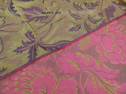 Lee Jofa Chaumontel Damask Color: 19 Crimson Red Silk Cotton Damask Grape Artichoke Vine MSRP USD 148