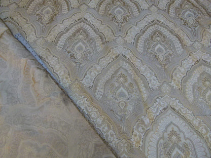 By Yard Kravet Kashmir Silk Damask Medallion Truffle Gold Beige MSRP USD 298/y